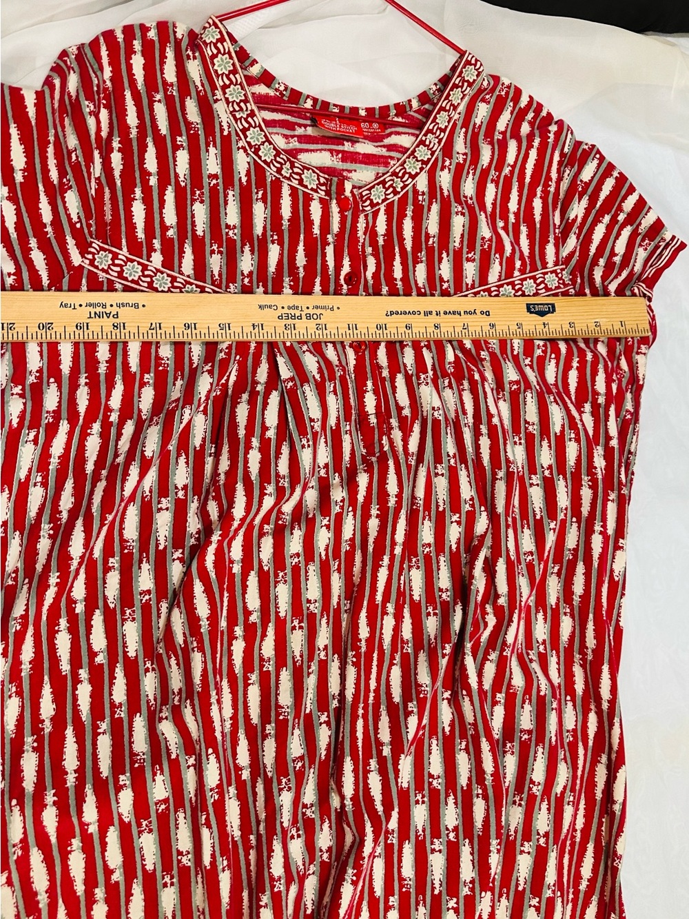 Jessica Red Printed Short-Sleeve Maxi Dress100% cotton - Picture 3 of 7